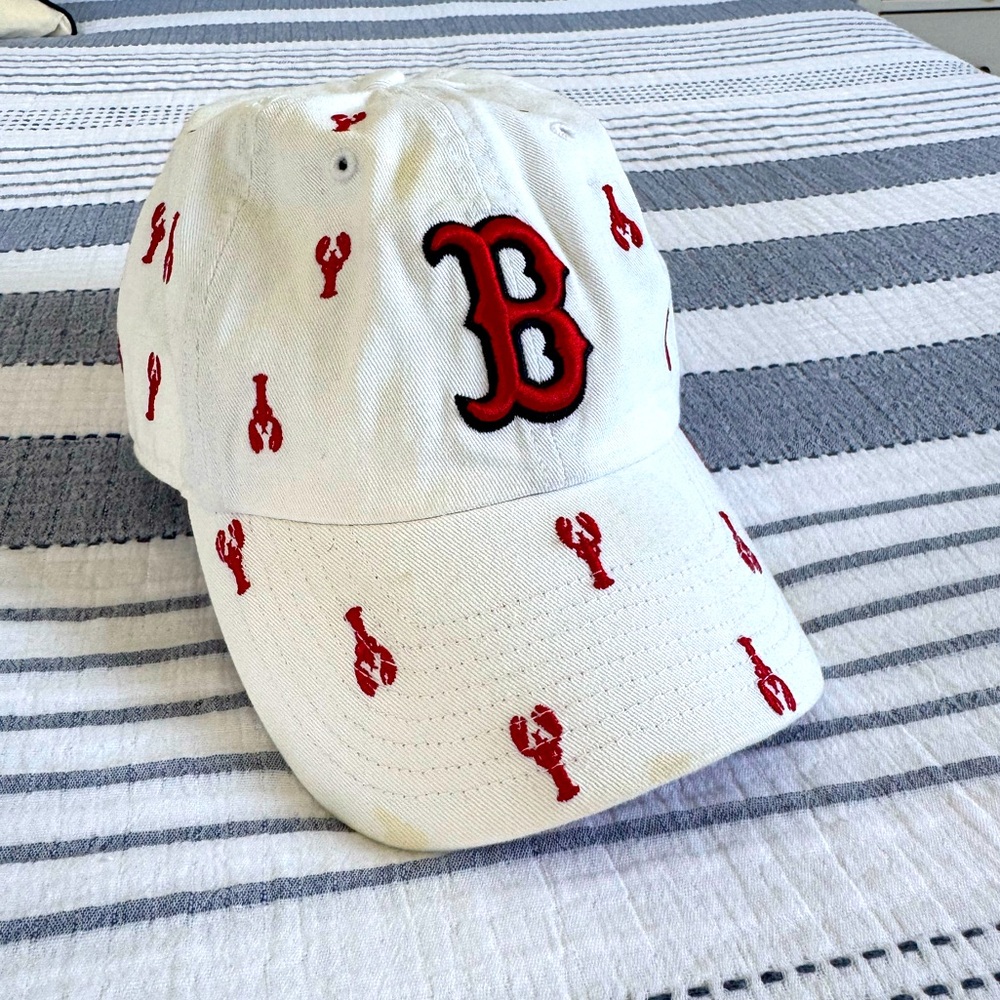 Red Sox Baseball Hat with Red Lobsters
